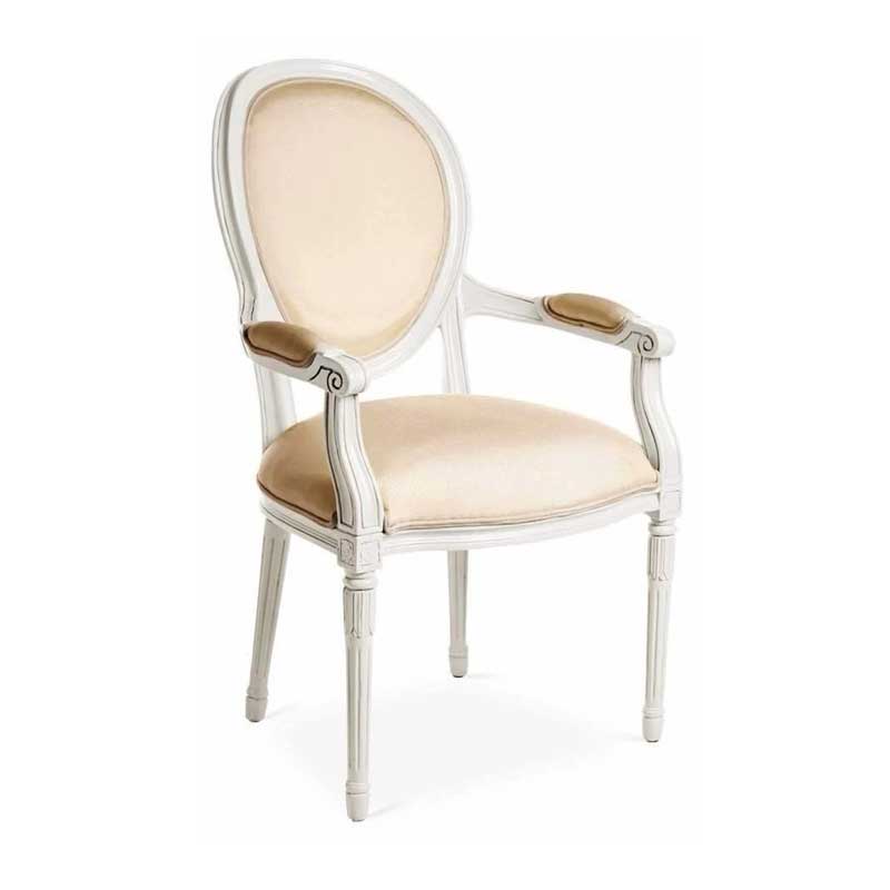 Ghế Louis XV có tay gỗ sồi cao cấp sang trọng GA868