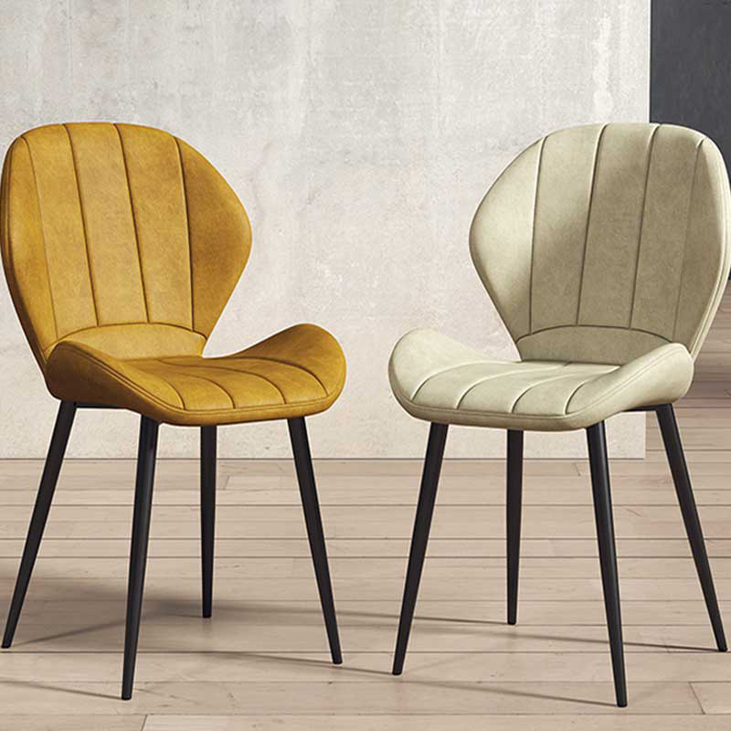 Ghế Nordic sọc bọc da cao cấp nhiều màu GA662