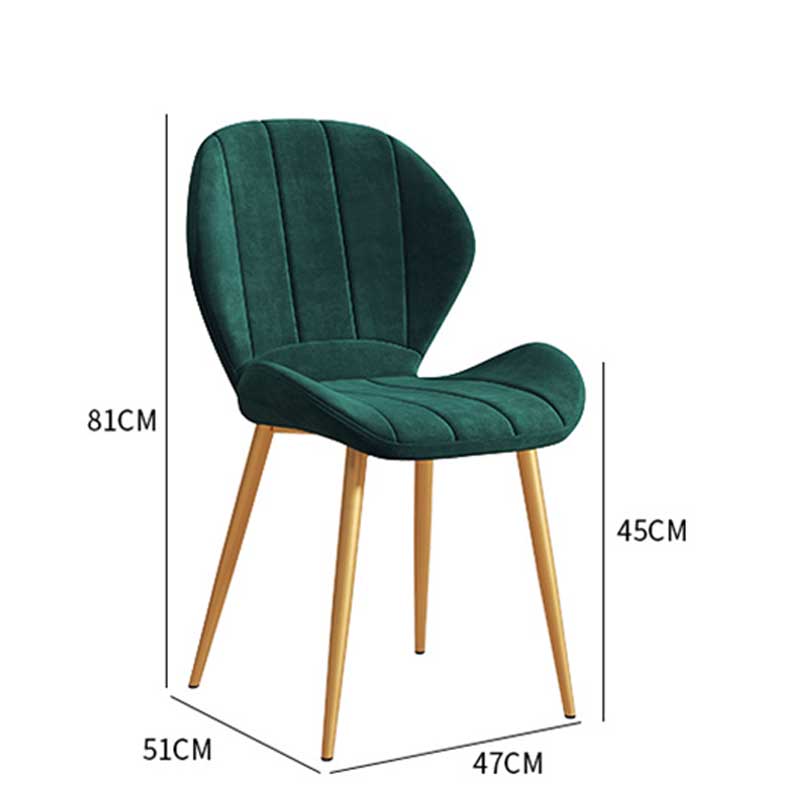 Ghế Nordic sọc bọc da cao cấp nhiều màu GA662