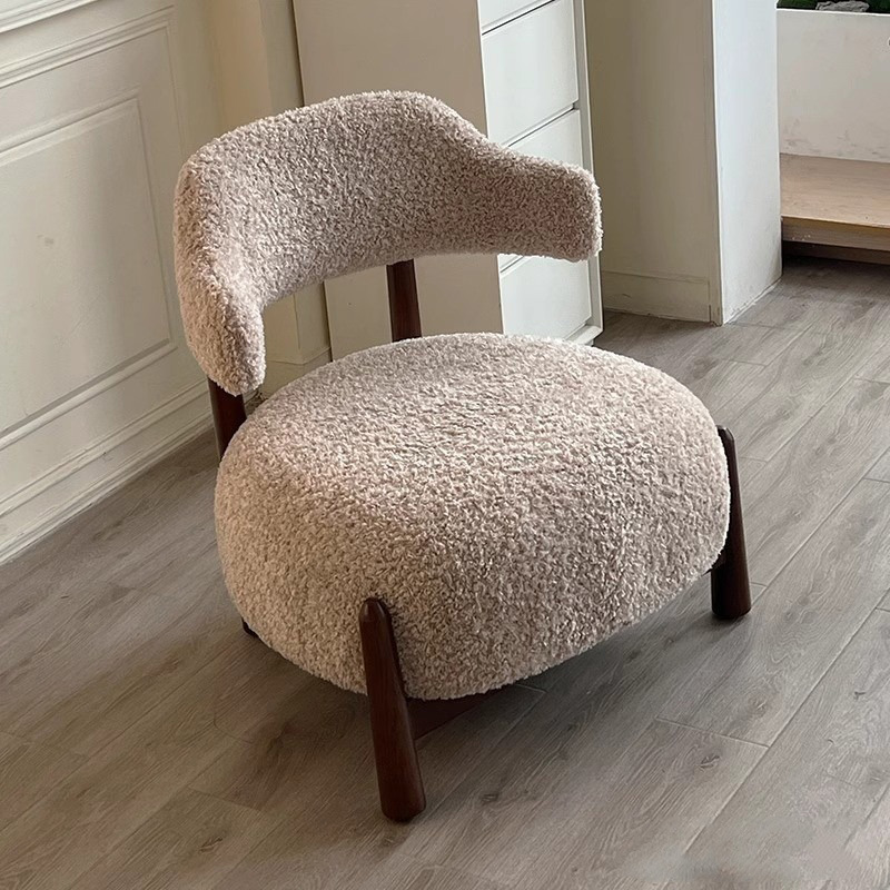 Ghế sofa thư giãn gỗ tần bì vải lông cừu cao cấp GG271