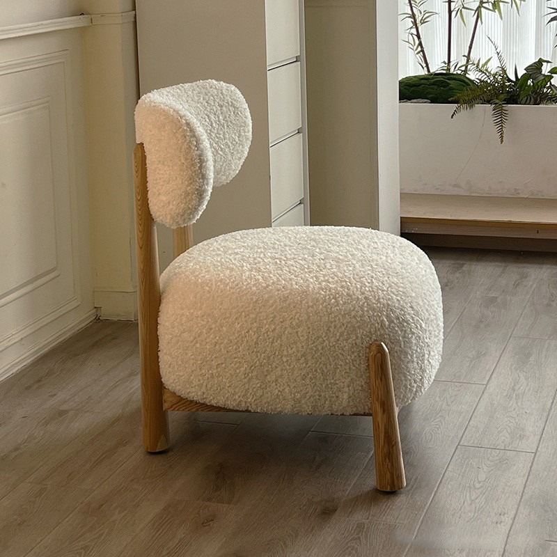 Ghế sofa thư giãn gỗ tần bì vải lông cừu cao cấp GG271