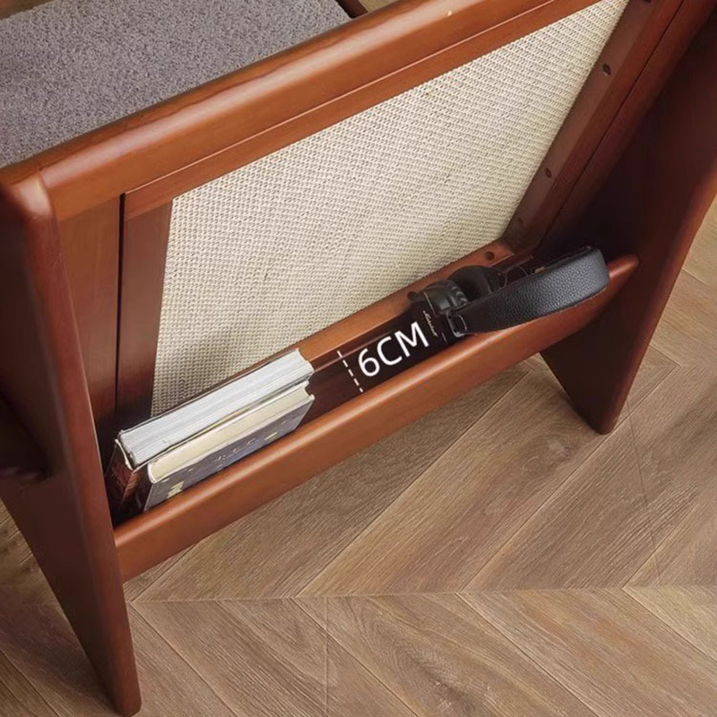 Ghế sofa thư giãn khung gỗ lưng mây mộc mạc GG274