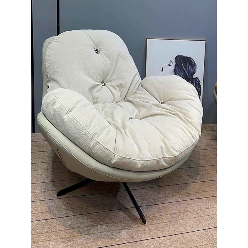 Ghế bành Arm Chair xoay 360 độ thư giãn nệm da GG303