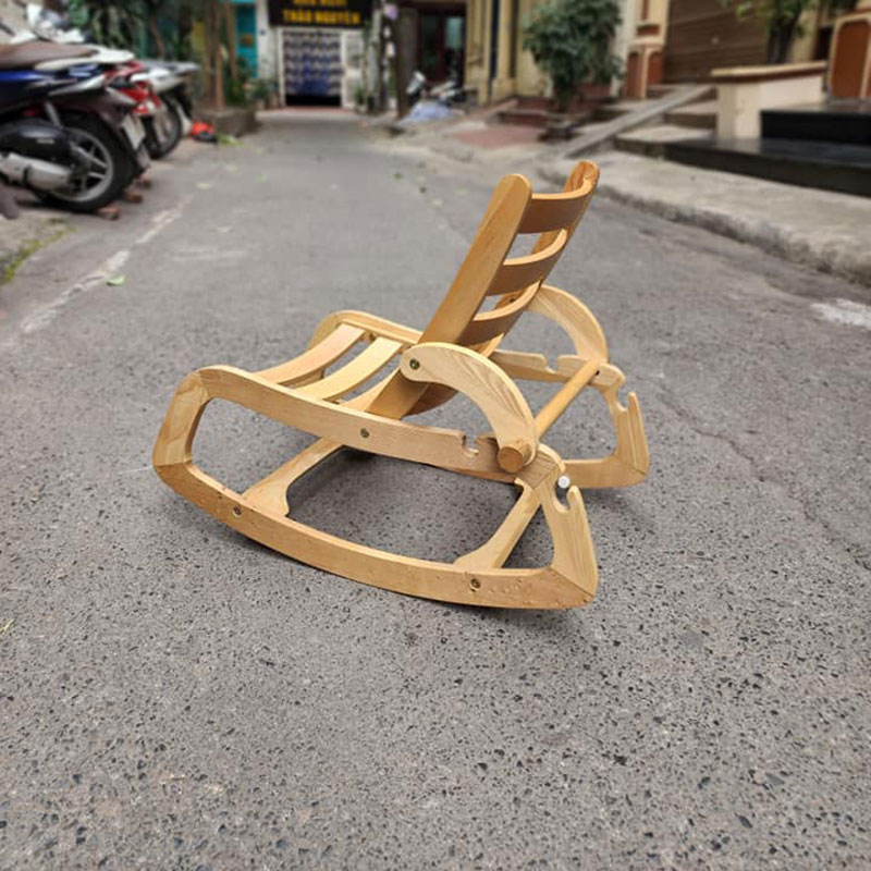 Ghế gỗ rung và bập bênh đa năng cho bé Rocking Chair GG248