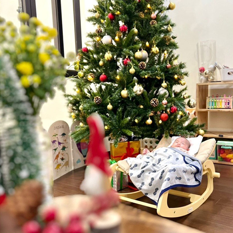 Ghế gỗ rung và bập bênh đa năng cho bé Rocking Chair GG248