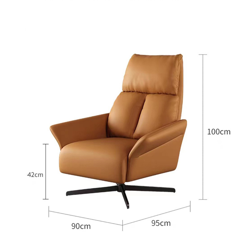 Ghế nệm da thư giãn Arm Chair chân xoay có chế độ ngả lưng GG253