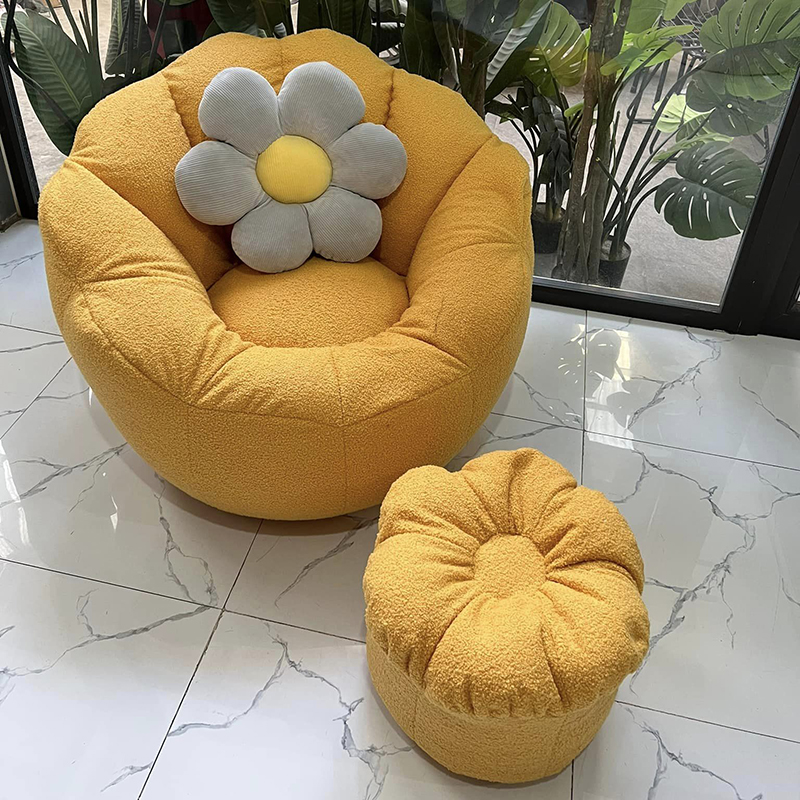 Ghế thư giãn hoa cục vỏ lông xù siêu cute GG284