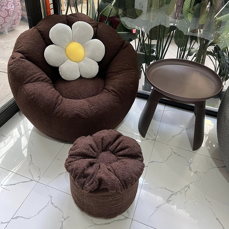 Ghế thư giãn hoa cục vỏ lông xù siêu cute GG284