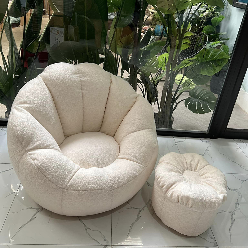 Ghế thư giãn hoa cục vỏ lông xù siêu cute GG284