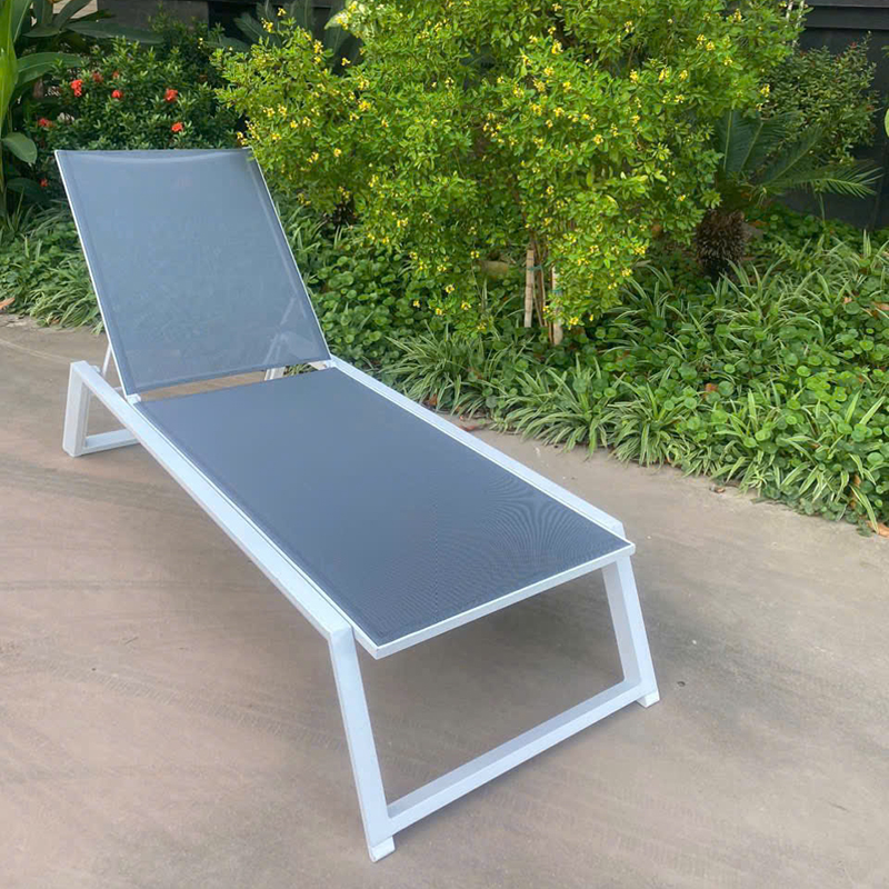 Ghế hồ bơi Pool khung nhôm nệm lưới Textilene GT081