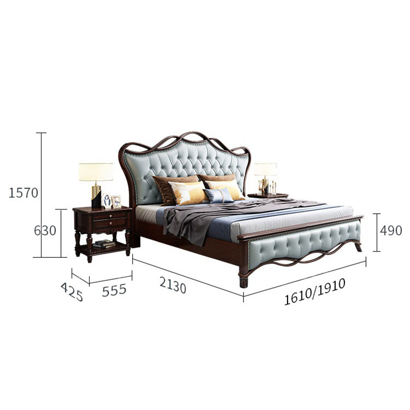 Giường ngủ cao cấp phong cách Hoàng Gia nhập khẩu GN801
