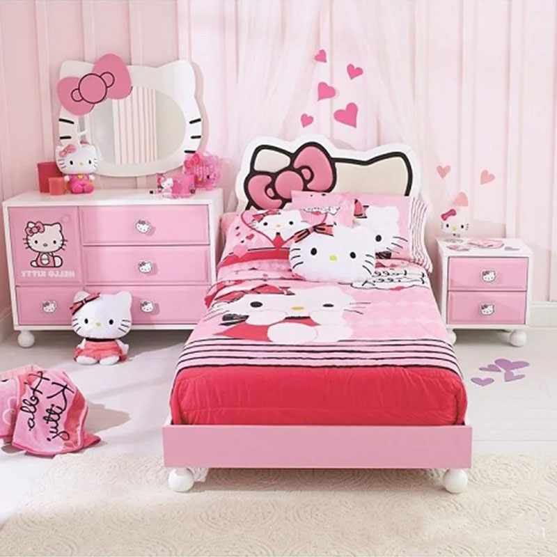 Giường ngủ hình Hello Kitty cho Bé gái GN855