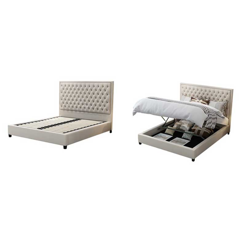 Giường ngủ phong cách Bắc Âu bọc da GN609
