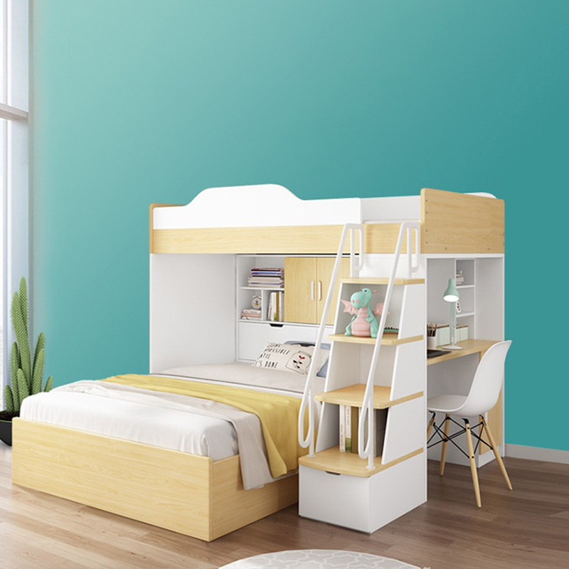 Giường tầng gỗ công nghiệp MDF đẹp cho chung cư GN414