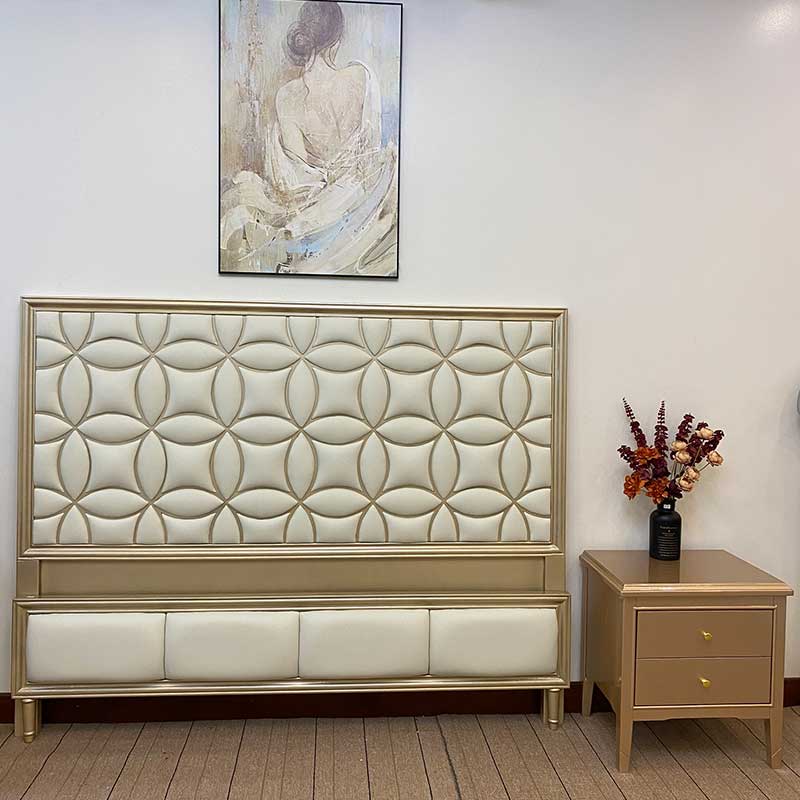 Mẫu giường ngủ bọc Da hiện đại hàng nhập khẩu GN380
