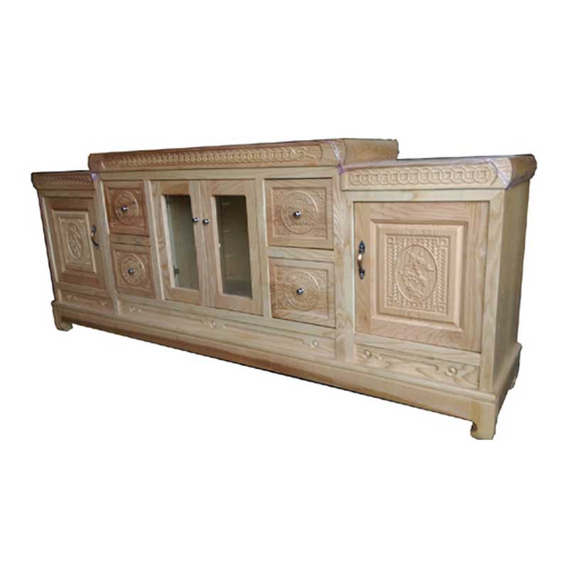 Kệ tivi gỗ sồi Nga nhập khẩu phong cách cổ điển KT469