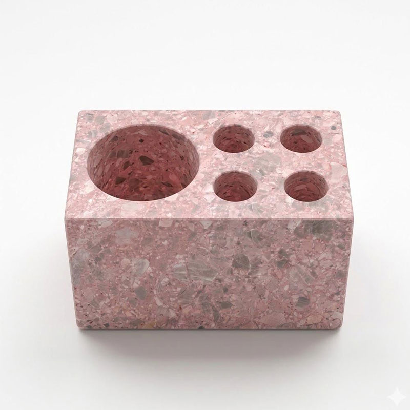 Ống đựng bàn chải đánh răng đá Cẩm Thạch Marble cao cấp PT545
