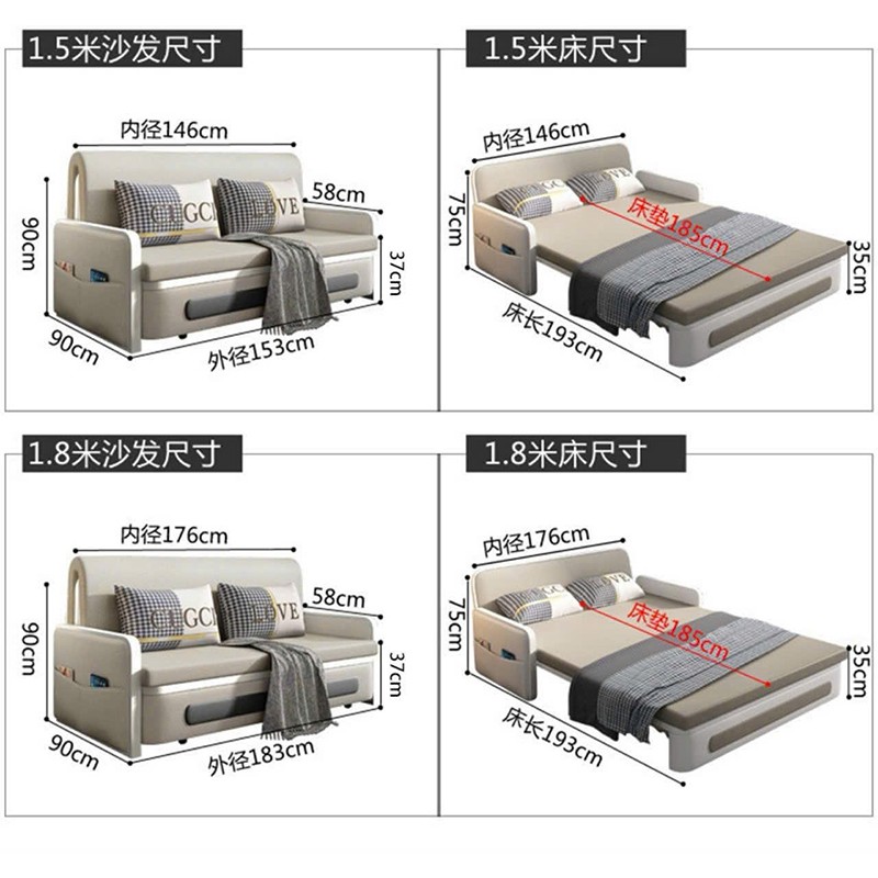 Ghế giường sofa bed thông minh đa năng cao cấp SF651