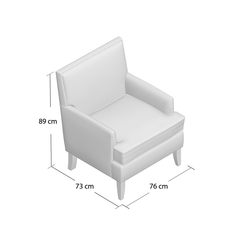 Ghế sofa đơn Arm Chair nệm bọc vải mang nét đẹp cổ điển SF962