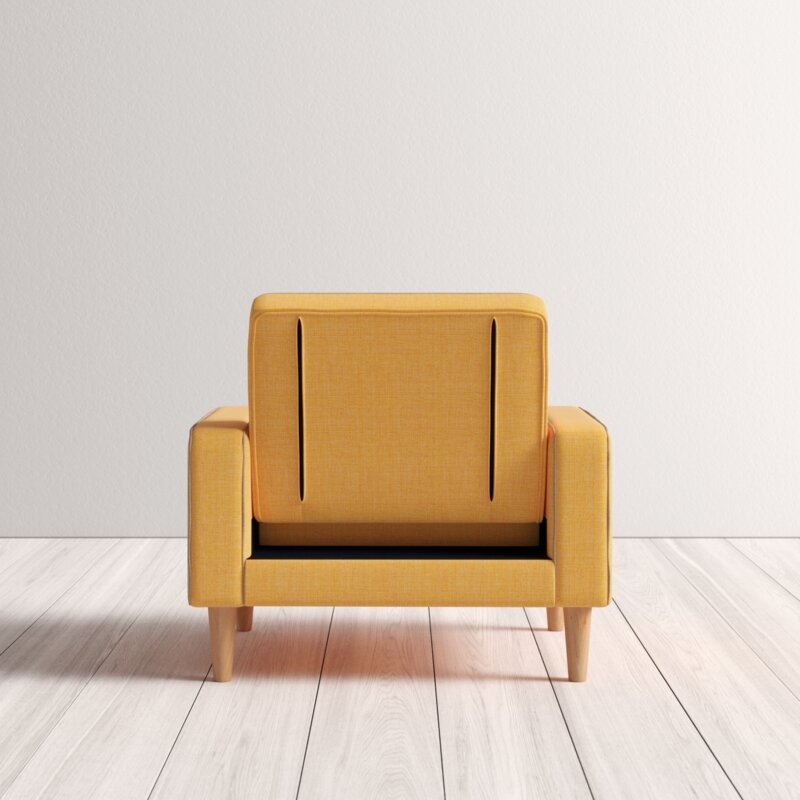 Ghế sofa đơn Arm Chair tựa lưng may rút múi đẹp mắt SF964