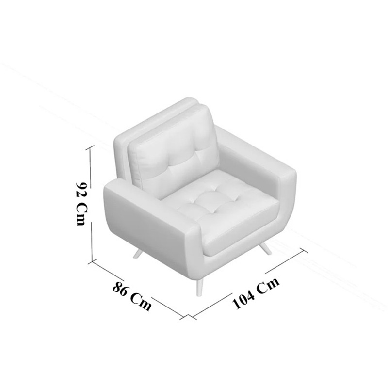 Ghế sofa đơn bọc vải đệm êm thoải mái khi ngồi SF961