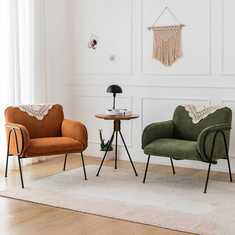 Ghế sofa thư giãn phong cách retro Bắc Âu ngồi êm thoải mái SF638