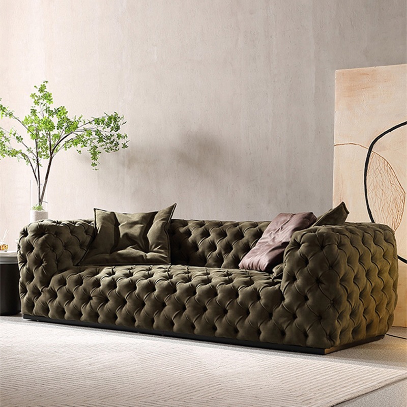 Sofa tân cổ điển bọc nỉ nhung cao cấp SF603