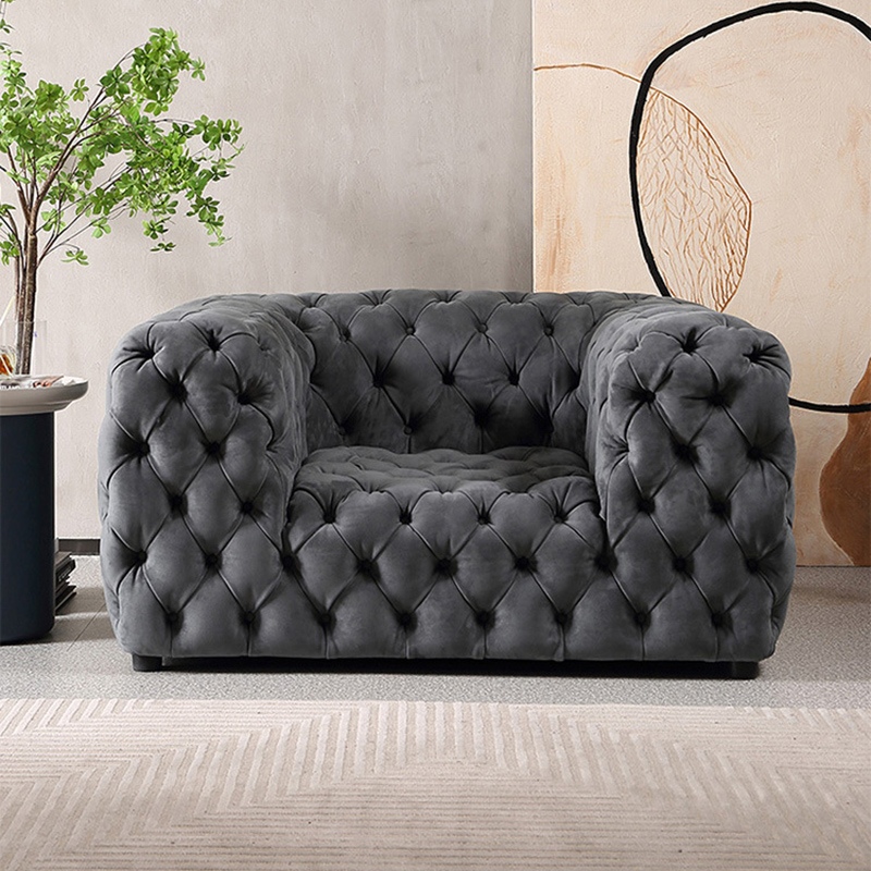 Sofa tân cổ điển bọc nỉ nhung cao cấp SF603