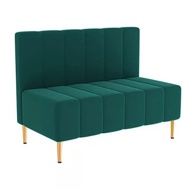 Ghế sofa băng 2 chỗ ngồi khung sắt mạ vàng dạng nan SF623