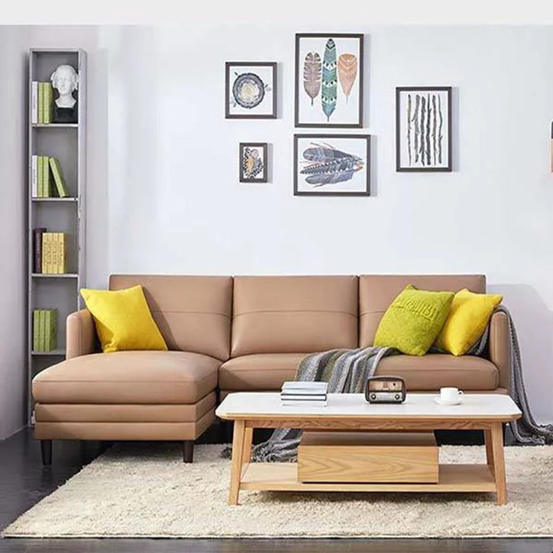 Ghế sofa góc da nhập khẩu đẳng cấp cho phòng khách SF614