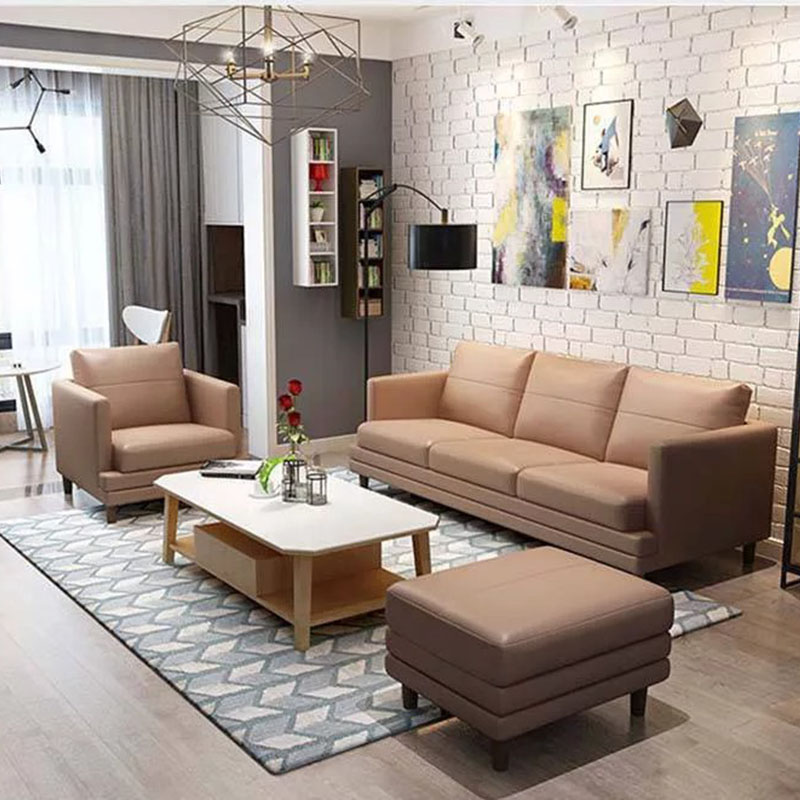 Ghế sofa da nhập khẩu cho phòng khách thêm đẳng cấp SF884