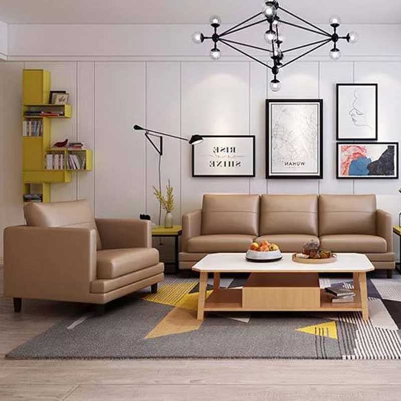 Ghế sofa góc da nhập khẩu đẳng cấp cho phòng khách SF614