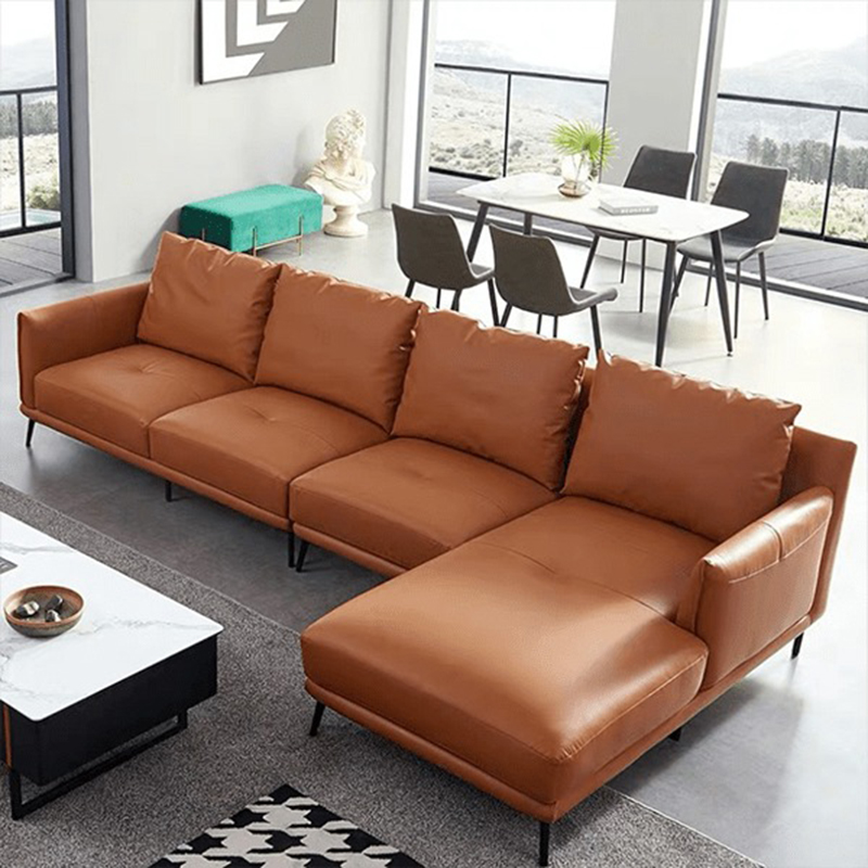 Ghế sofa góc chữ L chân sắt sang trọng SF612