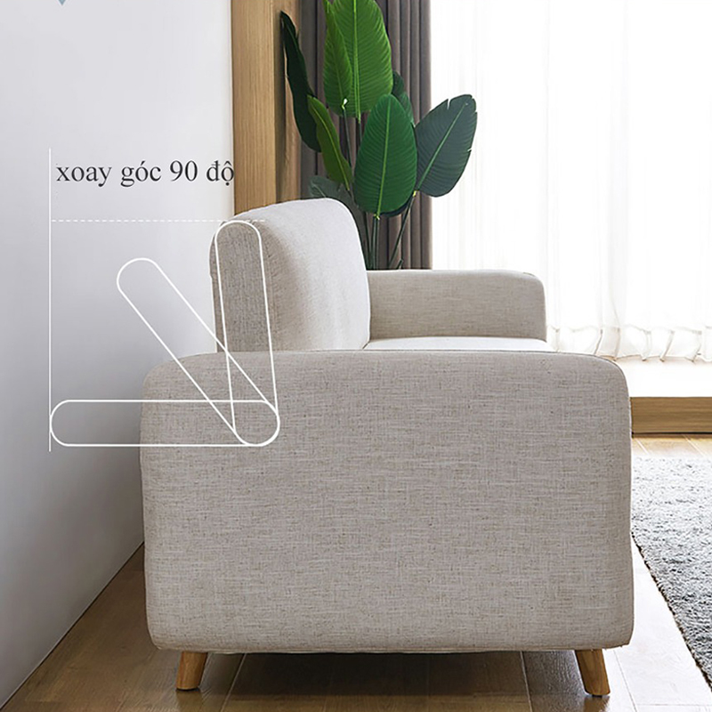 Ghế sofa phong cách Noric, tựa lưng gập 3 chế độ thông minh SF667