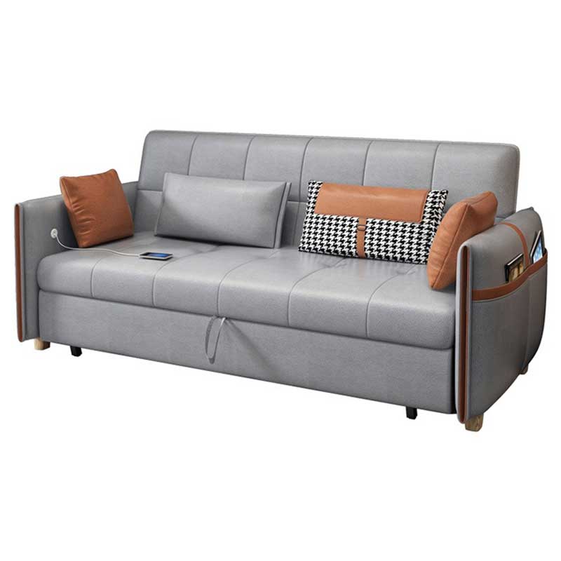 Sofa Bed khung gỗ nệm da nỉ cao cấp SF699