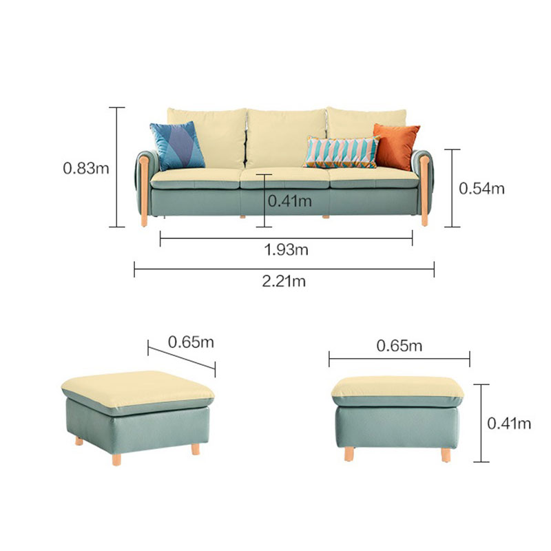 Sofa bọc da cao cấp phong cách Bắc Âu SF646