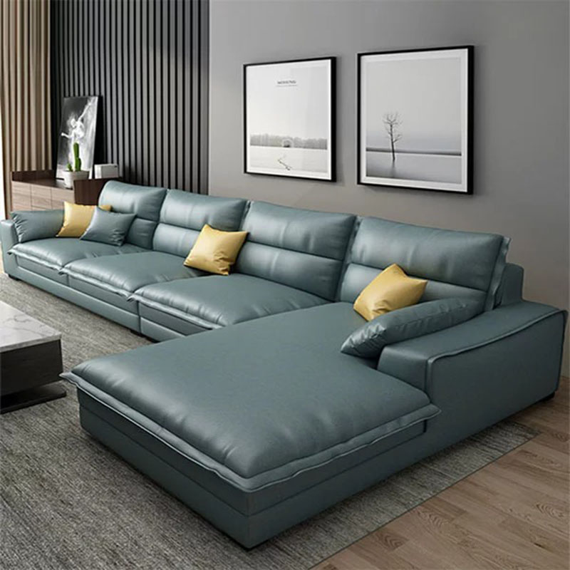 Sofa góc chữ L bọc da cao cấp sang trọng SF862