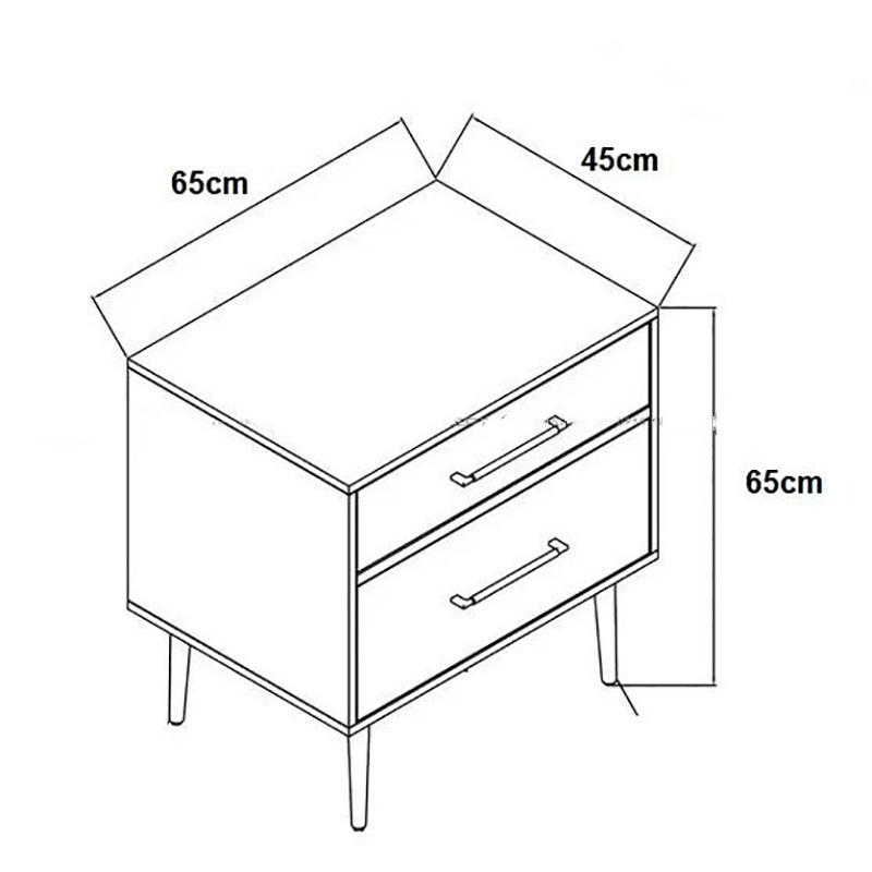 Tủ tab đầu giường gỗ công nghiệp hiện đại trang trí phòng ngủ TD608