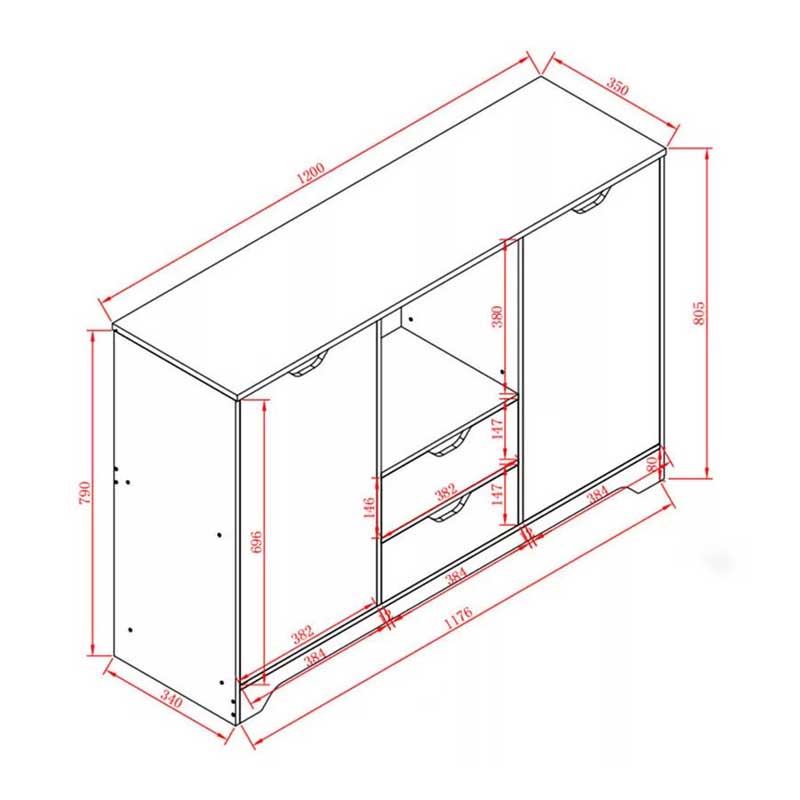 Tủ bếp gỗ công nghiệp MDF phủ Melamine giá rẻ TB676