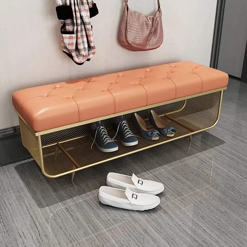 Kệ để giầy dép khung sắt mạ vàng siêu sang TG015