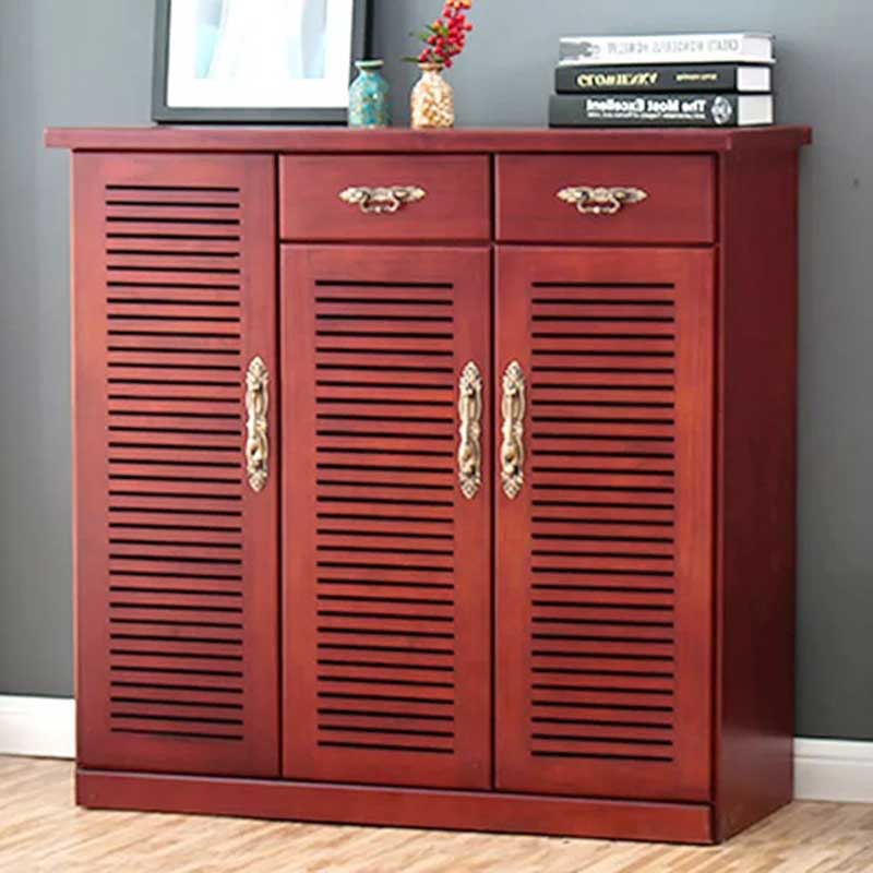 Tủ giầy dép gỗ tự nhiên phong cách thiết kế Bắc Âu TG632