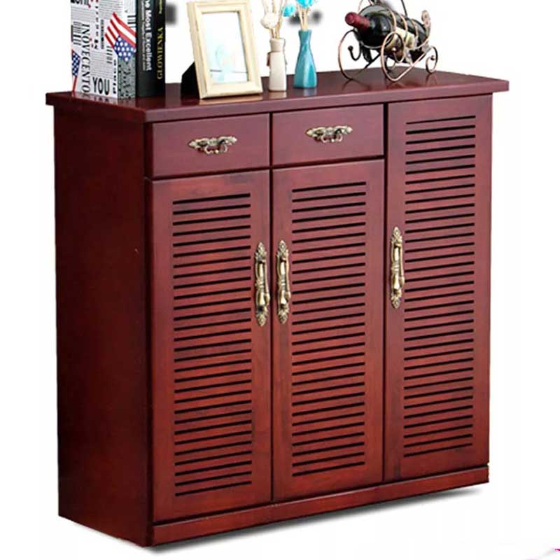 Tủ giầy dép gỗ tự nhiên phong cách thiết kế Bắc Âu TG632