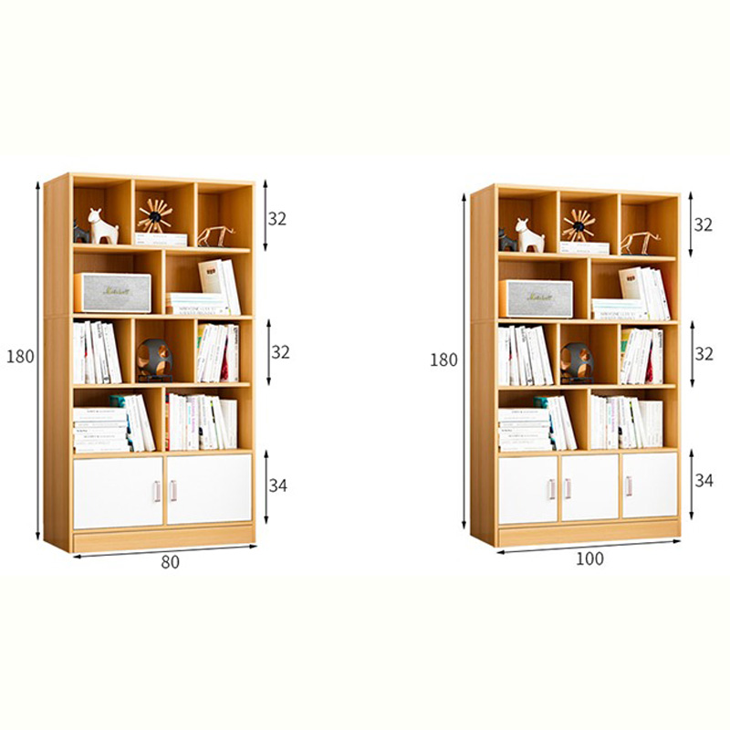 Tủ đựng sách đứng chất liệu gỗ công nghiệp MDF TS084