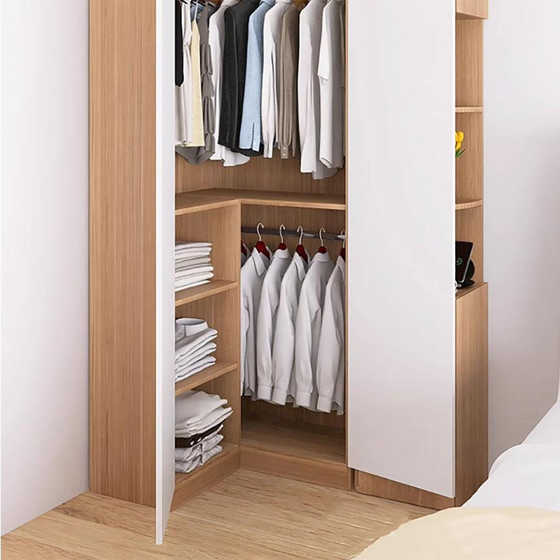 Tủ áo góc chữ L kèm kệ tiện dụng TQ674