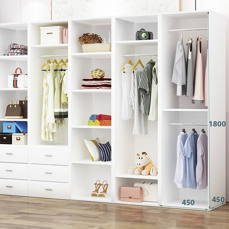 Tủ đựng quần áo 2 suốt tiện lợi, bền đẹp TQ693