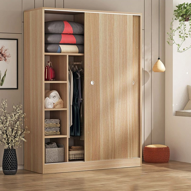 Tủ quần áo cánh lùa gỗ công nghiệp tiết kiệm không gian TQ671