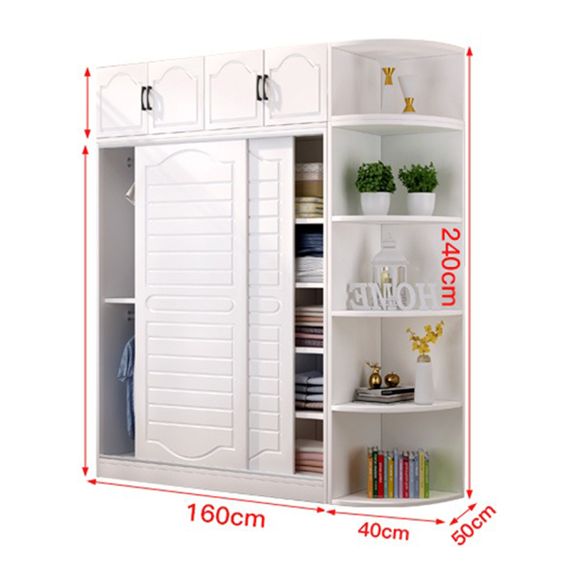 Tủ quần áo cánh lùa kịch trần phong cách cổ điển TQ450
