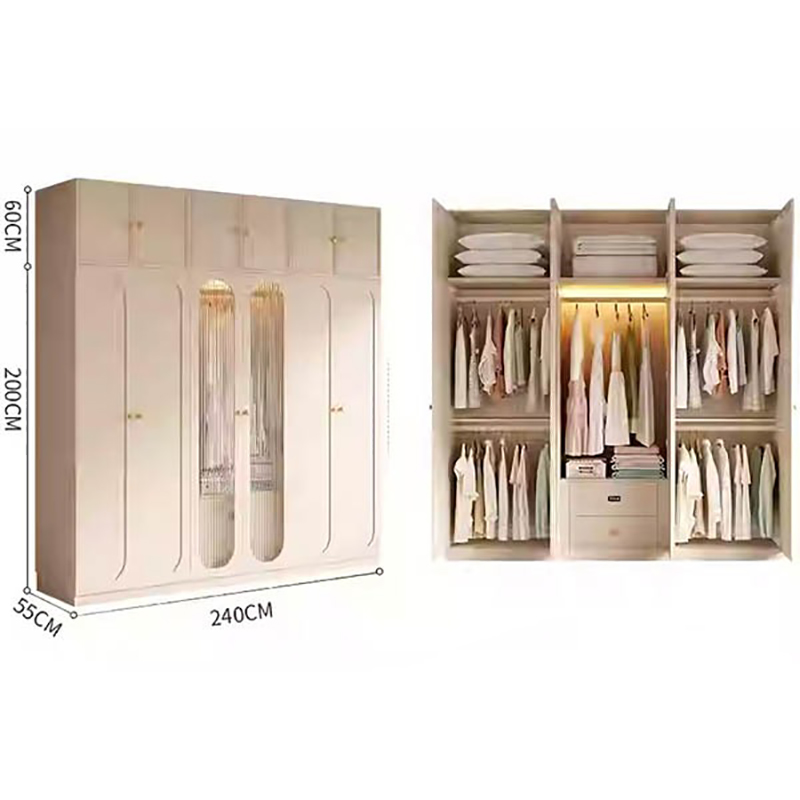 Tủ quần áo gỗ có kệ góc thông minh thiết kế tiện ích TQ670