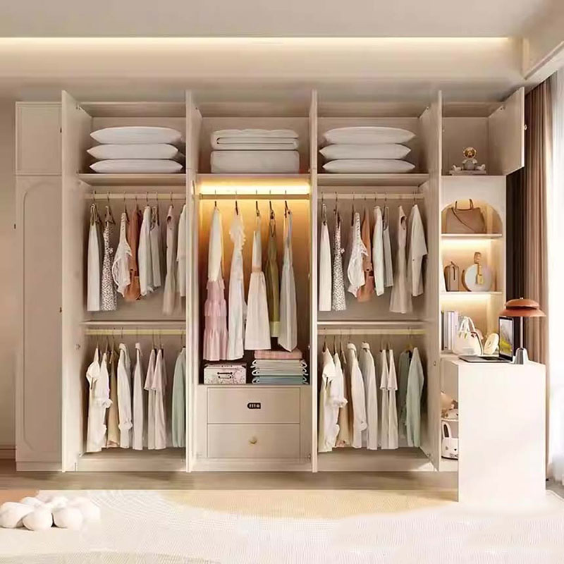 Tủ quần áo gỗ có kệ góc thông minh thiết kế tiện ích TQ670