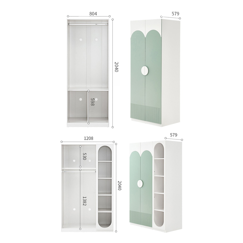 Tủ quần áo gỗ MDF hiện đại cho bé trai TQ452